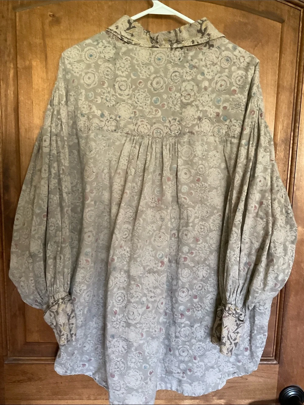 Magnolia Pearl Love Tora Shirt Mini Dress Floral Print Cotton Vintage O|S 278542 - Picture 9 of 9